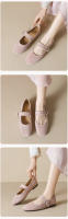 Zapatos Mary Jane Retro de Fondo Plano Weiwei Girl 313-26 Suela Suave, Boca Baja para Mujeres - details 7