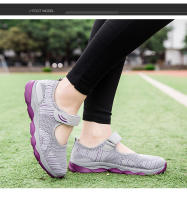 Zapatos Deportivos informales de malla tejida para mujer, zapatillas profesionales antideslizantes para correr, zapatos ligeros y cómodos para mamá, Verano - details 11