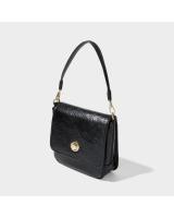 Bolso de mensajero de un hombro, nuevo bolso de axila para mujer, bolso de cuero suave blanco y negro. - details 5