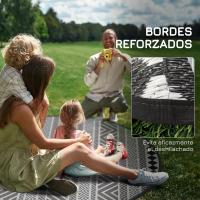 Conjunto de Jardín Exterior Mesa Redonda y 2 Sillas de Terraza con Marco de Acero y Cojines Ajustables para los Pies - details 16