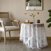 Mantel de Encaje Blanco Vintage Ideal para Hoteles, Bodas, Fiestas, Picnics - details 36
