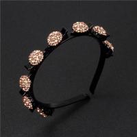 Diadema fija con flequillo de diamantes de imitación antideslizante, accesorios para el cabello dulces, bandas para el cabello con Clips, tocado de estilo coreano, Aro para el cabello brillante - details 11
