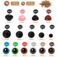 Ojos de peluche de plástico negro para muñecas, Ojos de seguridad de Ojos de piezas para juguetes, 6mm, 8mm, 12mm, DIY, Animal divertido, 560 - details 4