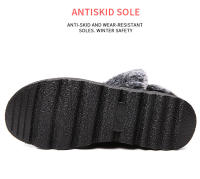 Botas de nieve para mujer, zapatos de algodón grueso de terciopelo, botas cortas versátiles de moda, novedad de otoño e invierno 2024 - details 8