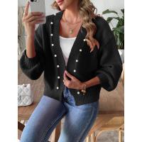 Suéteres de punto con cuello en V para mujer, chaqueta informal holgada para jóvenes, 2024 - details 6