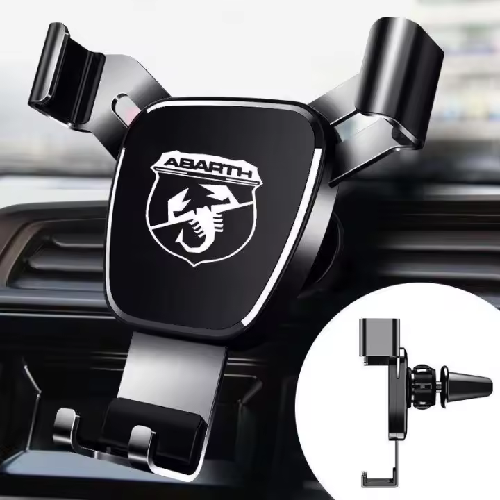Piezas de automóvil, rejillas de ventilación interiores, soporte móvil de gravedad para automóvil, soporte de navegación Fiat Abate - 1