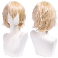 Pelucas sintéticas rectas cortas universales, extensión de cabello falso, peluca colorida para Cosplay, pelucas de fiesta de Anime rojas en capas, juego de rol - details 20