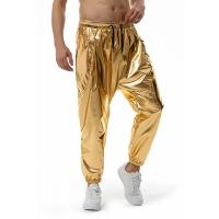Modo brillante o métallique survêment pantalones de survêment Hip Hop décontracté poche Cargo pantalon Disco danse fête Festival bal Streetwear - details 2