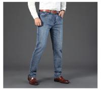 Vaqueros elásticos informales de pierna recta para hombre, pantalones vaqueros de trabajo azules y negros, modernos y clásicos, ropa de marca para hombre - details 4