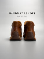Botas casuales de caña media de gama alta, zapatos deportivos de piel de vaca de cuero genuino para hombres - details 12