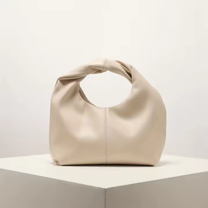 Satchel de nicho de moda para mujer, Bolso pequeño con correa trenzada, bolso clásico de Color sólido para uso diario - 1