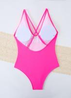 Traje de Baño de Una Pieza Blanco Ajuste de Cuerpo, Dacron, Estilo de Verano/Primavera 24, No Retirable - details 37