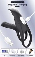 Leten Vibrador de Retraso para Parejas Anillo Doble para Estimulación Clitoris - details 5