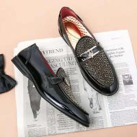 2023 nuevo vestido de cuero de moda de estilo italiano para hombres, zapatos casuales de negocios, zapatos puntiagudos de talla grande - details 3