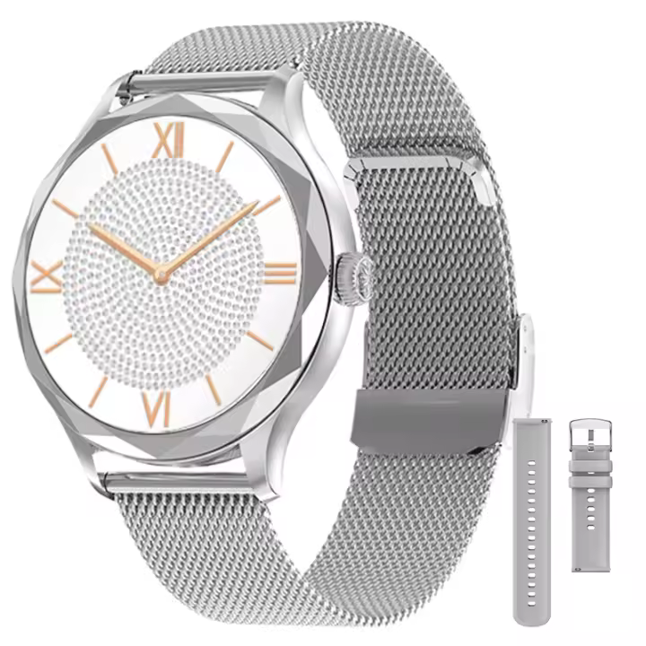 Reloj SANLEPUS para mujer, rastreador de actividad física, monitor de salud, frecuencia cardíaca, oxígeno en sangre durante el sueño, pantalla AMOLED Fiess de 1,19 pulgadas - 1