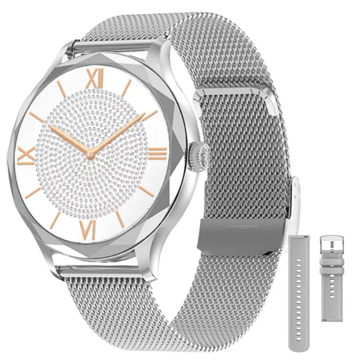 Reloj SANLEPUS para mujer, rastreador de actividad física, monitor de salud, frecuencia cardíaca, oxígeno en sangre durante el sueño, pantalla AMOLED Fiess de 1,19 pulgadas - 1