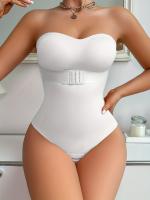 Body sin costuras, sin tirantes y con cierre frontal, adelgazante modelador, ropa interior y fajas para mujer - details 3