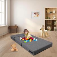 70 x 190 cm Sillón Cama Plegable, Sofá Cama Plegable con Espuma de Memoria y Almohada, Colchón de Suelo para Yoga, Oficina, Salón, Futon Sofá Cama Portada Lavable Unos, Gris Claro - details 76