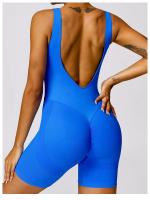 Mono de Yoga con Espalda Hermosa y Hueca Traje Deportivo de Fitness para Mujer Material Exterior de Nylon T-Shirt - details 18