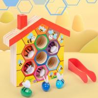 Juguetes Montessori para niños, Juego de Madera con Pinzas,para Aprendizaje de Colores y Habilidades, 3 años - details 4