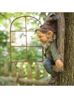 Estatua de jardín creativa elfo Go Out Tree Hug, adecuado para el hogar, patio, porche, decoración de jardín, decoración al aire libre - details 6
