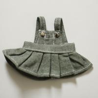 Vestido con tirantes, accesorios de ropa para muñecas, traje para muñecas, vestido vaquero, Mini ropa de oso, vestido DIY para muñecas de peluche de 12cm - details 1