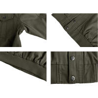 Chaqueta de Algodón para Hombres MAGCOMSEN Abrigo de Viento con Cremallera Multi-Bolsillos - details 7