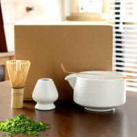 Juego de Té Matcha de Cerámica 4 Piezas: Soporte de Basto, Bol de Té, Molinillo, Cepillos - details 0