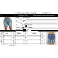 Pantalones Denim de Estilo Plano Shorts de Denim Elástico para Mujeres - details 2