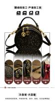 Bolso pequeño redondo de piedra de flor de lluvia de textura de lujo ligero de la marca Hong Kong para mujeres2025Nueva Bolsa Bandolera de Un Solo Hombro Texturizada Versátil y Moderna - details 3