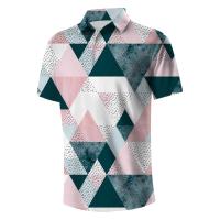 Camisa de golf para hombre Polo de golf con estampado divertido de manga corta, golf con cuello de secado rápido y ligero - details 0