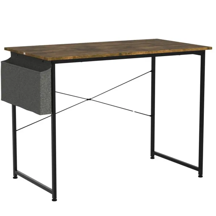 Computer Desk Office Desk Study Desk Work Table Desktop PC Table Metal Frame 110/120CM - 1