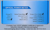 Kit de herramientas de probador de Cable de fibra óptica FTTH (opcional), medidor de potencia óptica (OPM -70 ~ + 10dBm) y Localizador Visual de Fallas (30/1/10/20/50mw VFL) - details 11
