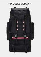 Bolsas de Trekking de 130L para hombre, mochila de escalada con cordón de rayas reflectantes para acampar al aire libre, senderismo, bolso de viaje, mochilas de equipaje - details 11