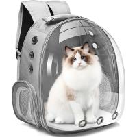 LONENESSL Mochila transportadora para gatos y cachorros pequeños y medianos, cápsula espacial para viajes, senderismo y uso al aire libre (gris) - details 0