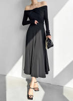BGTEEVER-faldas elegantes y sueltas para mujer, faldas lisas de cintura alta, faldas Midi de gasa, moda de primavera y verano - details 4