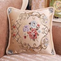 Funda de cojín de patrón tridimensional de Jacquard estimulante de alta precisión, cojín trasero de sofá Retro europeo para sala de estar - details 11