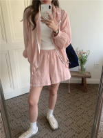 Blusa de verano 2025 extragrande para mujer, traje de dos piezas con camisa de manga larga y pantalones de pierna ancha de cintura alta. - details 36