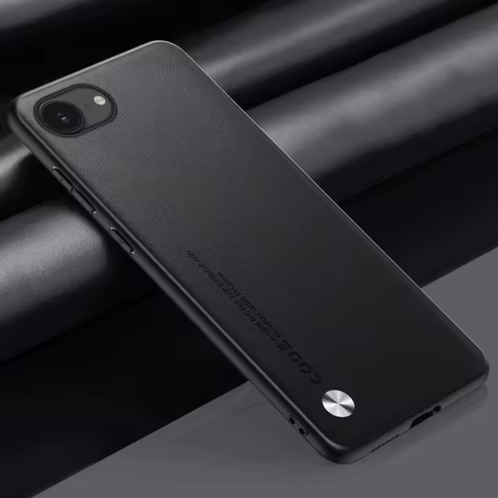 Funda de cuero PU de lujo para iPhone 16E, cubierta trasera de silicona mate, funda de protección para iPhone 16 E - 1