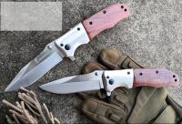 Cuchillo plegable portátil para exteriores para hombres, Navajas de bolsillo tácticas militares de supervivencia de alta dureza para acampar y pescar - details 5