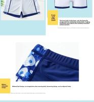 Traje de baño para hombre, diseño plano de secado rápido para nadar y remojar aguas termales, talla extra grande con cordón. - details 5