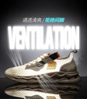 Zapatos de verano para hombre, zapatillas deportivas de malla, informales, transpirables, deportes al aire libre, tenis, correr, senderismo, plataforma, mocasines de diseñador de lujo - details 5