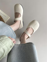 Francés de fondo plano cabeza redonda boca poco profunda solo zapatos nuevo temperamento retro desplazamiento noche Mary Jane zapatos zapatos de mujer - details 27