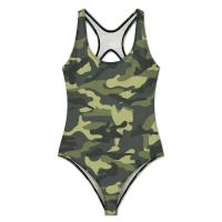 Diseño de camuflaje verde militar, baño sexy deportivo integrado push-pull TRE, ropa de playa grande - details 2