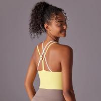 Ropa interior deportiva de realce para mujer, sujetador de Yoga para Fitness, gimnasio, entrenamiento, correr, camiseta sin mang - details 25