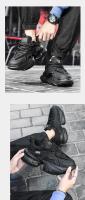 Primavera otoño moda transpirable hombres zapatillas 2025Nuevo encaje hasta suela gruesa elevada zapatos vulcanizados de los hombres Tenis Masculino - details 13