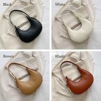 Bolsos de mano de color sólido de media luna a la moda, bolsos para las axilas, bolsos Hobos, bolsos de mano - details 1