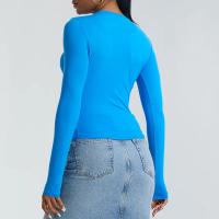 Camiseta de Yoga de Nylon Transpirable y Secado Rápido Top de Gimnasio para Mujeres con Estilo Delgado y Adelgazante Ideal para Primavera/Verano - details 4