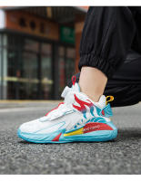 Nuevos zapatos ligeros de baloncesto para niños, zapatos deportivos con hebilla giratoria para niños, zapatillas deportivas transpirables para correr, zapatos de tenis para niños al aire libre - details 14