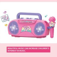 Máquina de Karaoke con micrófono, instrumento musical, juguetes para niños con luz, juguete educativo de viaje para interiores y exteriores, regalos para niños y niñas - details 3